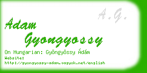 adam gyongyossy business card